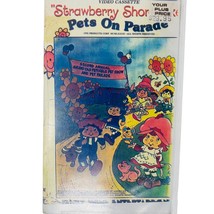 Vtg STRAWBERRY SHORTCAKE Pets on Parade VHS 1982 Animated Rental Plastic... - £17.13 GBP