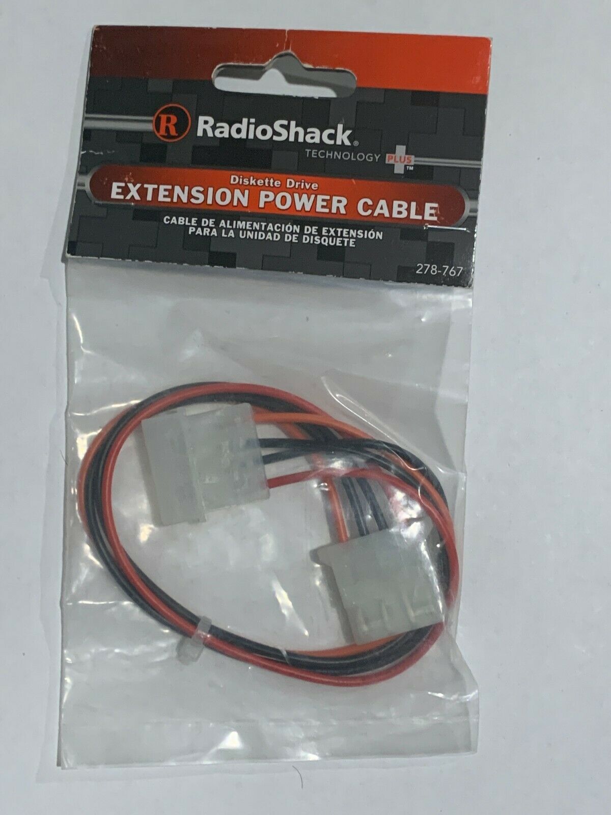 Radio Shack Disk Drive 10" Power Extension Cable 278-0767 278-767 Diskette Drive - $7.99