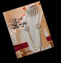 VeroniQ Trends-Designer Raani Haar and Choker Necklace set in Kundan and Pearls - £150.03 GBP