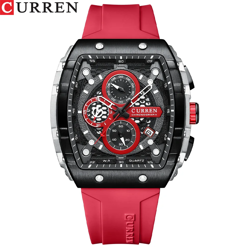 Newest Design Men Wristwatch CURREN 8442 Man Quartz Watches For Boys Lum... - £33.95 GBP