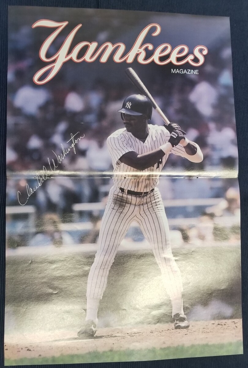 Yankees Magazine Claudell Washington New York Yankees Poster - $4.94