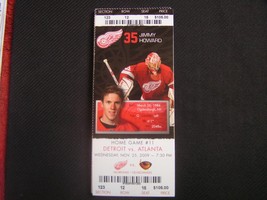 NHL 2009-10 Detroit Red Wings Ticket Stub Vs Atlanta 11-25-09 - $2.96