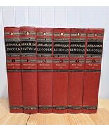 ​Carl Sandburg ABRAHAM LINCOLN 6 Vol Set Sangamon Edition + 1950's Clipp... - $181.91