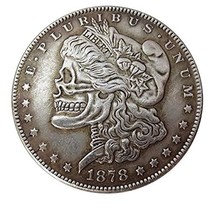 Rare Antique USA United States 1878cc Cool Morgan Dollar Skull Coin Explore Now! - £22.29 GBP