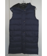 SWISS TECH LADIES LONG PUFFY NAVY HOODED VEST JACKET-M(8/10)-NWOT-NICE - €18,03 EUR