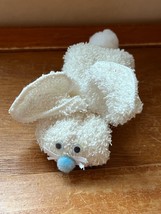 Very Cute Handmade from White Washcloth Small Easter Bunny Rabbit Stuffed Anima - £8.81 GBP