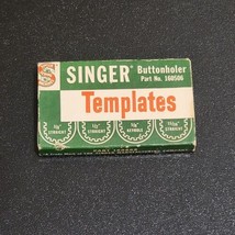 VTG Singer Buttonholer Templates Set Of 4 Part No. 160506 in Original Box USA - £11.54 GBP