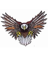 6 EMBROIDERED FLYING EAGLE PATCH P-381 iron on patches eagles biker iron... - $12.97 CAD
