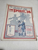 The Militia of Mercy Patriotic Song The Spirit of &#39;76 1917 Sheet Music - £7.81 GBP