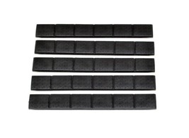 Black 5 Pack Universal Low Profile Rubber Rail Slot Covers - $14.99