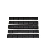 Black 5 Pack Universal Low Profile Rubber Rail Slot Covers - $14.99