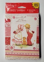 Holly Hobbie 8 Pack Valentine Cards 2005 American Greetings  Girl Boy Dog - £13.40 GBP