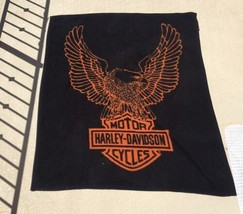 Harley Davidson Softail Motorcycle Fleece Throw Blanket 60x48 - £30.01 GBP