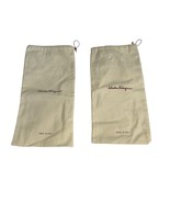 Salvatore Ferragamo Drawstring Dust-Bag Shoe Bags 8.5”x16.5” Set Of 2 Italy - $707.38 MXN