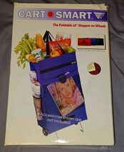 Trolley Bag Shopping Grocery Cart with Wheels Folding Grocery Cart for S... - $354.15 MXN