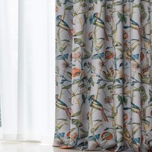 Fruits And Leaves Pattern Soundproof Drapes, Room Darkening Thermal Insu... - $59.93