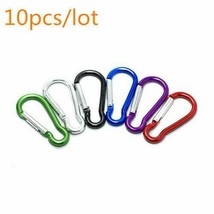 10PCS Stainless Steel Carabiners Caribeener Clips 1.8 Inch Small Caribeaner - £6.32 GBP