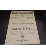 When Irish Eyes Are Smiling by Ball Olcott Graff (Vintage Sheet Music 1912) - $13.58 CAD
