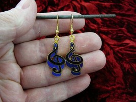 (M-331-E) Pick 1 Of 4 Colors G Treble Clef Music Note Jewelry Earrings Earring - £20.91 GBP