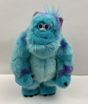 Disney Store Monsters Inc Plush James Sulley Sullivan Blue Stuffed 11.5 Inches - $16.83