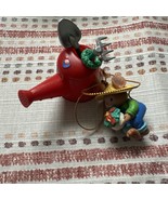NOT ENESCO/LUSTRE FAME CHRISTMAS ORNAMENT: MOUSE ON WATERING CAN Broken - $9.89