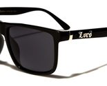 Locs Black Oversized Square Classic Sleek Sunglasses with Black Super Da... - $13.67