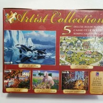 Sure-Lox Artist Collection 5 Deluxe Jigsaw Puzzles 3250 Pieces Whale Hor... - £29.59 GBP