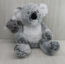 GUND Koala mom and baby gray white plush teddy Stuffed Animal 4054183 READ - $10.39