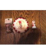 Vintage Holly Hobbie Christmas Lot-2 Porcelain Ornaments 1 Sealed-Sealed... - $13.60 CAD