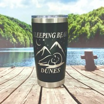 Sleeping Bear Dunes in Michigan Tumbler Water Bottle Military Mug Coffee... - £18.79 GBP
