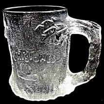 McDonald's Flintstones Movie Treemendous Mug Glass 1993 Collectible Tree Bark - $6.91