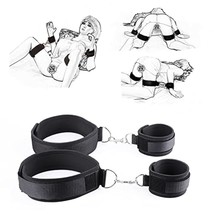 Bdsm Restrain Bondage Set Padded Wrist Thigh Cuffs, Sex Toy For Women Adjustable - £15.97 GBP