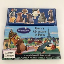 Disney Pixar Ratatouille Magnetic Book Remy&#39;s Adventure In Paris Magnets... - $49.45
