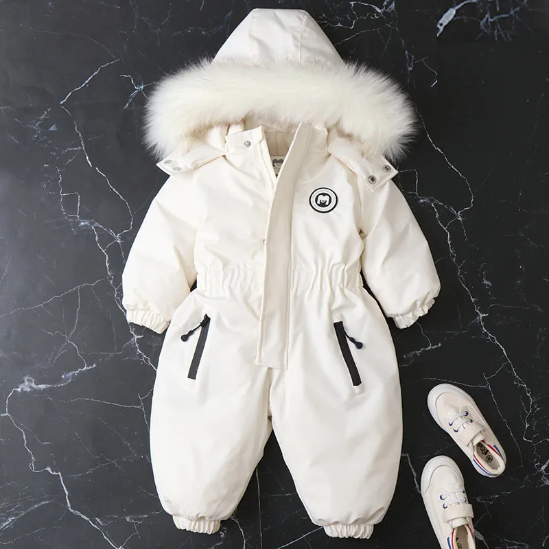 -30C 2022 Winter Children Clothes Thick Baby Girl Boy Hooded Jacket Waterproof S - £119.93 GBP