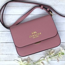 Coach Mini Brynn Crossbody Purse in True Pink Leather C5626 New With Tags - £235.13 GBP