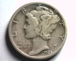 1925-S MERCURY DIME VERY FINE VF NICE ORIGINAL COIN BOBS COINS FAST SHIP... - $37.00