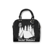 Personalized Shoulder Handbag - Custom Style, Double-Sided Print, Black ... - £40.11 GBP