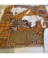3pc Vintage Cannon Safari Animal Zebra  Bath Towel Hand Towel Washcloth ... - $22.00