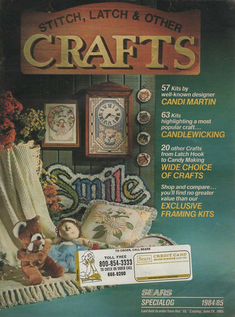 Stitch, Latch & Other CRAFTS Sears 1984/85 Catalog - £1.17 GBP