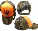 AES Hunter Hunting Size Matters Buck Orange &amp; Camouflage Embroidered Cap... - $9.88