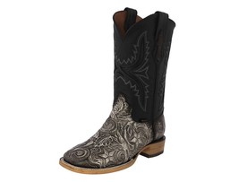 Mens Natural Rodeo Western Boots Hand Tooled Leather Cowboy Wear Ranger ... - $2,243.13 MXN