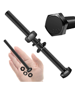 (5 Sets) 5/16-18 x 4&quot; Hex Bolts &amp; Nuts – 304 SS, Black Oxide, Full Thread - $34.58 CAD