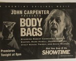John Carpenters Body Bags Print Ad Vintage Robert Carradine Mark Hamill ... - $5.93