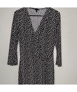 Talbots Black and White Patterned 3/4 Sleeve Dress - $19.60