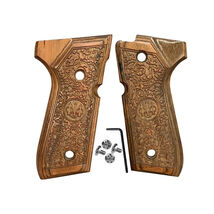 Beretta Grip 92/96 Series Full Size 92FS/92F Engrave Wood Grips W/Screw ... - $39.59