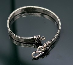 TOP CLASS SOLID ANTIQUE 925 STERLING SILVER GORGEOUS WHEAT CHAIN BRACELE... - $108.89