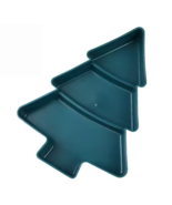 Christmas Tree Fruit Plate Merry Xmas Party Decorations Home Gifts Navid... - $15.45 CAD