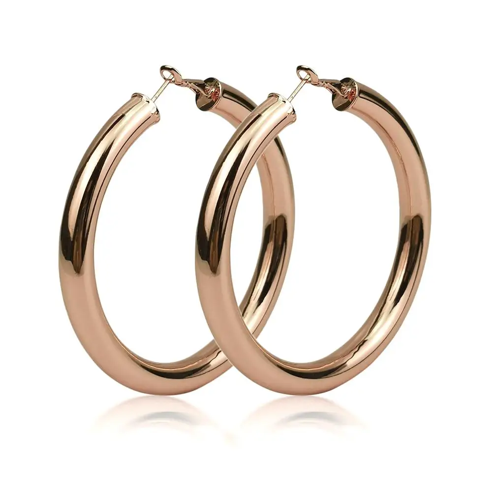 Punk Fashion 70Diameter Wide Big Hoop Earrings For Women Statement Earrings Brin - £12.87 GBP