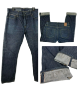 Gap 1969 Authentic Skinny Selvage Denim Jeans 33 x 29 True Fit Mens Butt... - $72.35