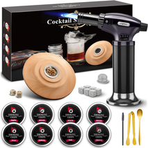 Cocktail Smoker Kit with Torch - 8 Flavors Wood Chips - Old Fashioned Cocktail K - £33.96 GBP